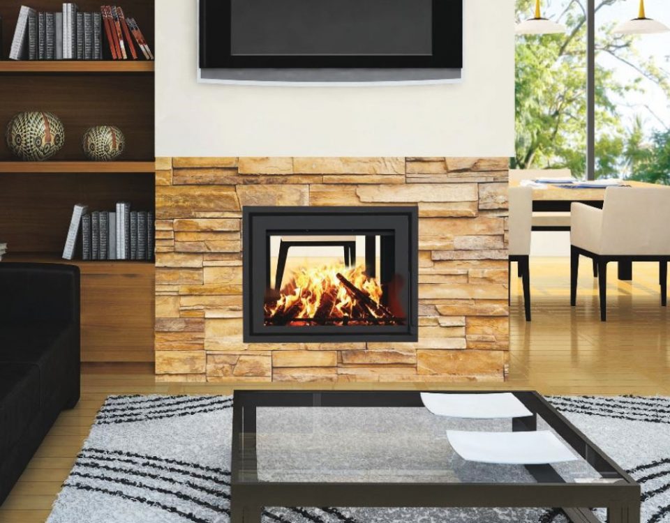 taurus si double sided fireplace